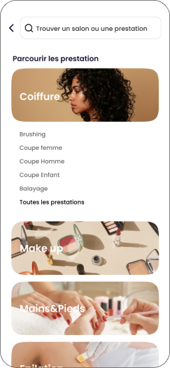 Seconde capture d'écran de l'application mobile